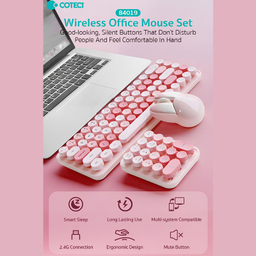 کیبورد و ماوس بی سیم کوتسی مدل 84019 به همراه صفحه اعداد