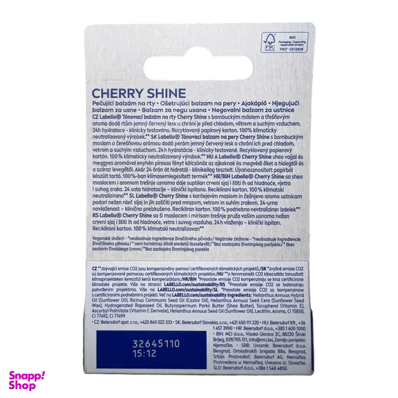 بالم لب ماتیکی لابلو مدل Cherry Shine وزن 4.8 گرم