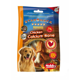 تشویقی سگ نوبی مدل Chicken calcium Bone کد 3160 وزن 70 گرم