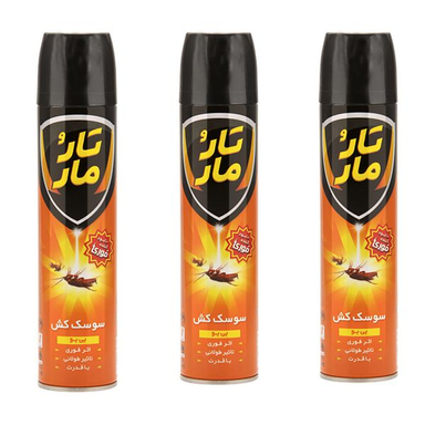 اسپری سوسک کش تارومار مدل insect-killer-3 حجم 400 میلی لیتر بسته 3 عددی