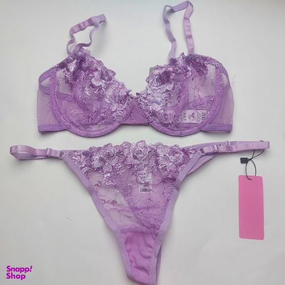 ست شورت و سوتین زنانه برتا کد 2020KP رنگ بنفش