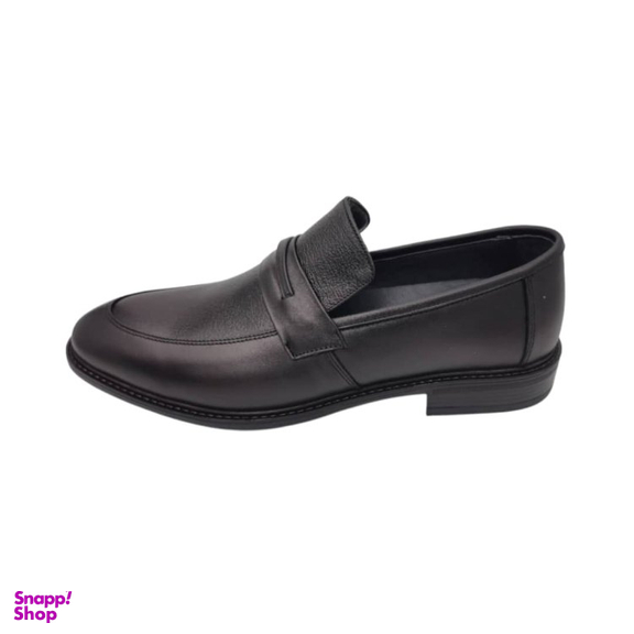 کفش رسمی مردانه چرم ریباری مدل E16 رنگ مشکی