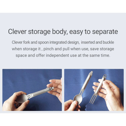 ست قاشق و چنگال تیتانیوم نکس تول مدل Titanium Tableware Set