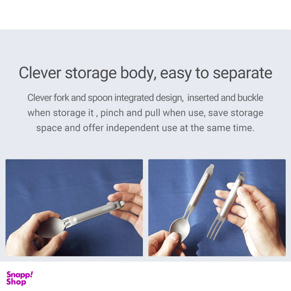 ست قاشق و چنگال تیتانیوم نکس تول مدل Titanium Tableware Set