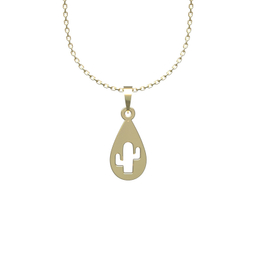 گردنبند طلا 18 عیار زنانه مدوپد مدل کاکتوس کد PP2-1-1190