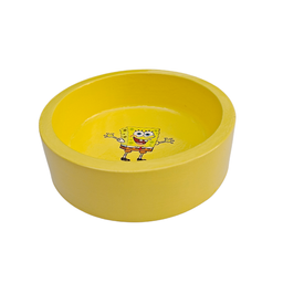 ظرف آب و غذای سگ و گربه مدل باب اسفنجی و دوستان کد 87 ست سه عددی