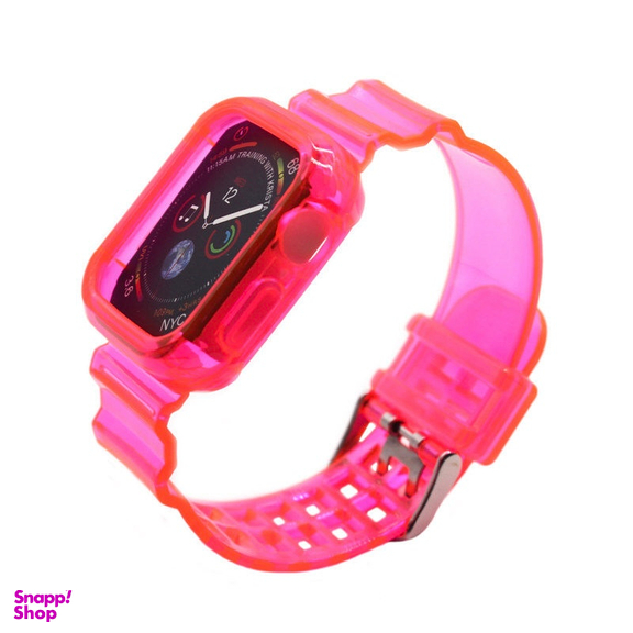 قاب و بند ساعت هوشمند جی شاک مدل پاستیلی رنگی مناسب اپل Watch 45 mm
