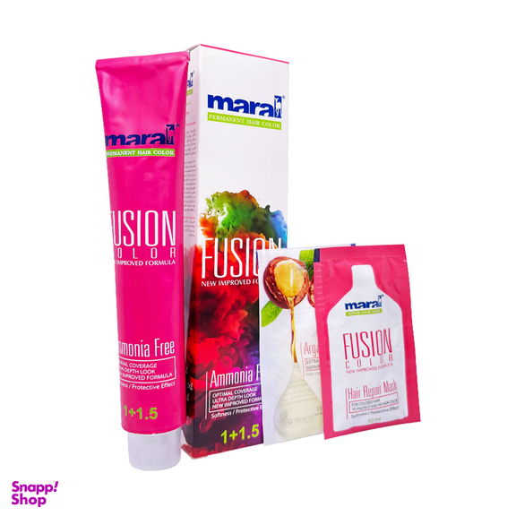 رنگ مو فاقد آمونیاک مارال مدل Fusion Color شماره 5.291 رنگ دودی بنفش تیره حجم 100 میلی‌ لیتر