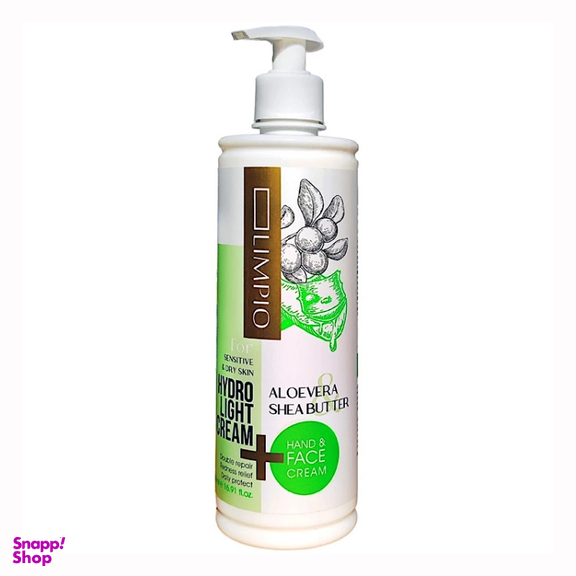 کرم مرطوب کننده لیمپیو مدل آلوئه ورا و شی باتر حجم 500 میلی لیتر