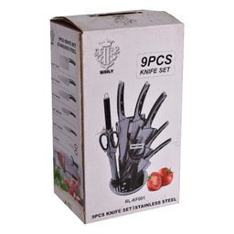 سرویس چاقو آشپزخانه 9 پارچه سیسیلی کد 301492