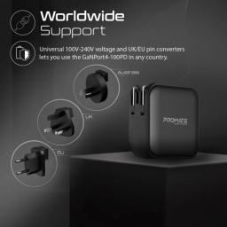 شارژر دیواری پرومیت مدل GANPORT4-100PD