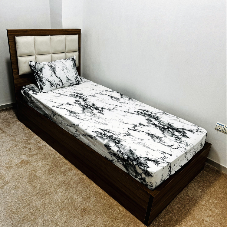 سرویس ملحفه یک نفره دو تکه ناتوسا مدل ابر و بادی کد 90