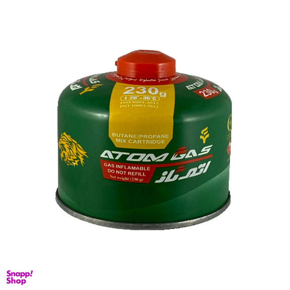 کپسول گاز سفری 230 گرمی اتم گاز کد BUTANE230