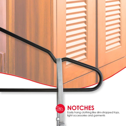 چوب لباسی دبلیو اس مدل روکشدار مجموعه 5 عددی