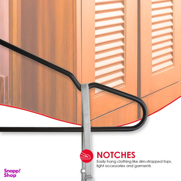 چوب لباسی دبلیو اس مدل روکشدار مجموعه 5 عددی