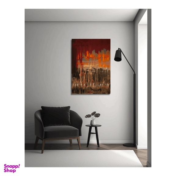 تابلو نقاشی شعله های زمین کد A020823