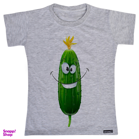 تیشرت آستین کوتاه دخترانه 27 مدل Smiling Cucumber کد MH780