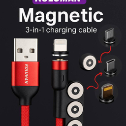 کابل تبدیل USB به Type-C/Lightning کلومن مدل KD_M60 طول 1 متر