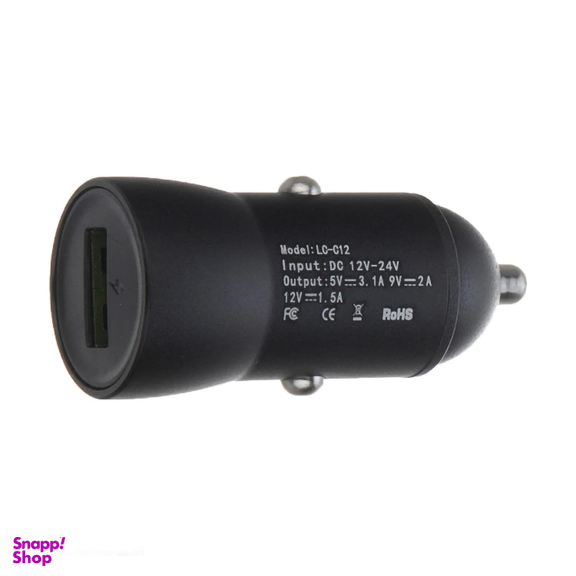 شارژر فندکی لیتو مدل LCC12 به همراه کابل MicroUSB