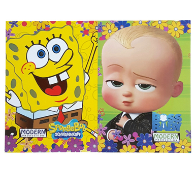 دفتر مشق 50 برگ مدرن مدل طرح برجسته اکلیلی کد 115 مجموعه 2 عددی