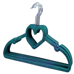 چوب لباسی مخمل طرح قلب مدل Heart بسته 5 عددی