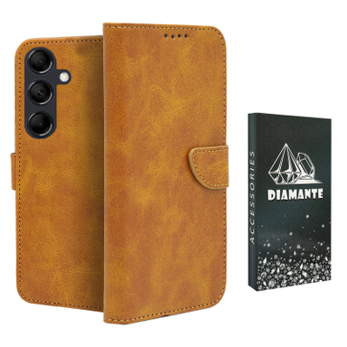 کیف کلاسوری دیامانته مدل Scusa Bk مناسب گوشی موبایل سامسونگ Galaxy A26 به همراه بند آویز