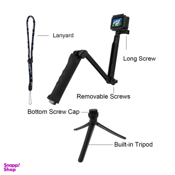 مونوپاد اکستنشن سه‌ پایه تاشو مدل PULUZ