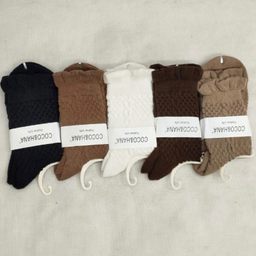 جوراب ساقدار زنانه کوکو اند هانا مدل زمستانی کد Coco-24 طرح بافت برجسته