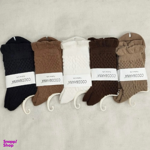 جوراب ساقدار زنانه کوکو اند هانا مدل زمستانی کد Coco-24 طرح بافت برجسته