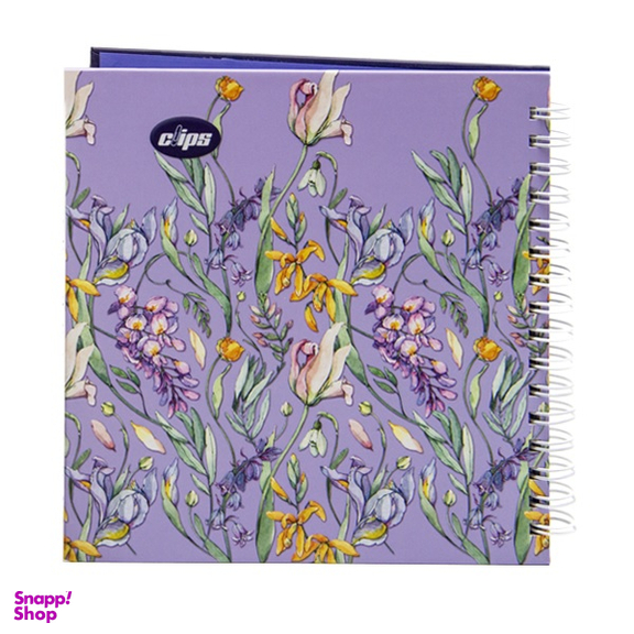 دفتر یادداشت ۸۰ برگ کلیپس طرح florall