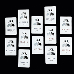 ماسک ایفای نقش به همراه 30 عدد کارت بازی pvc بسته 12 عددی