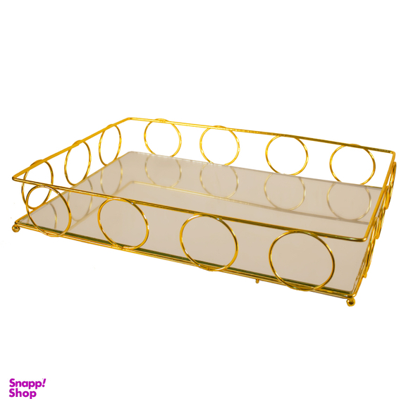 سینی پذیرایی مدل کف آینه ای طرح المپیک