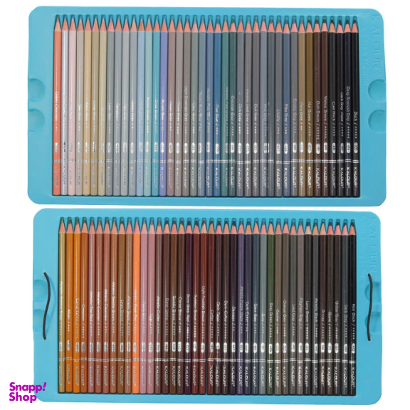 مداد رنگی 520 رنگ جعبه فلزی کالور طرح لاکپشت کد K520