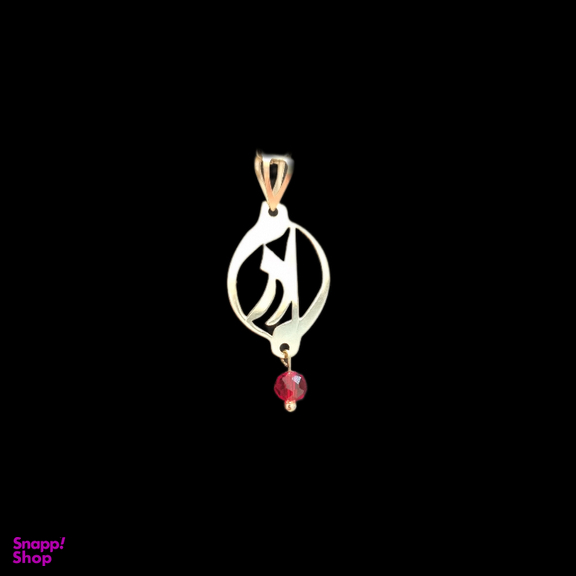 پلاک گردنبند زنانه طلا 18 عیار گوزن طرح روز مادر کد JFB3