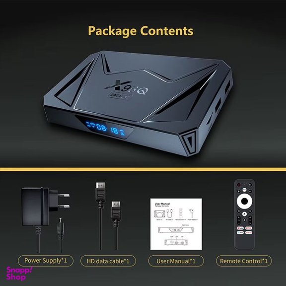 آندروید باکس X96Q Pro Plus مدل H728 حافظه 64 گیگا بایت