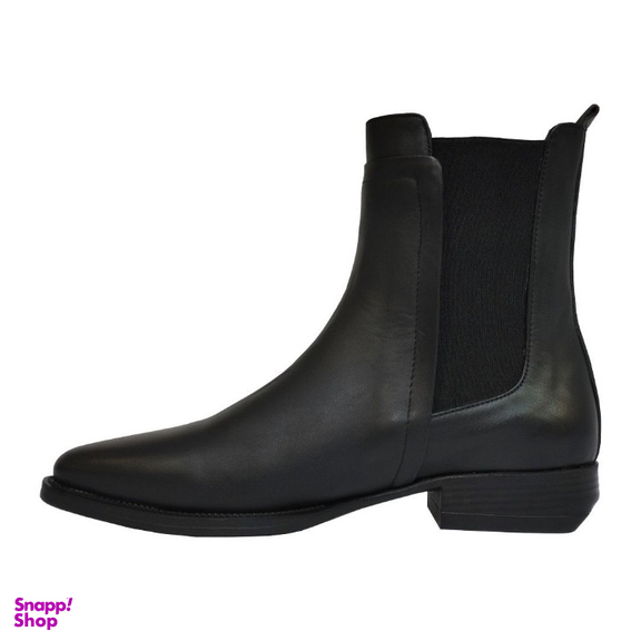 نیم بوت زنانه چرم ریباری مدل B33 رنگ مشکی