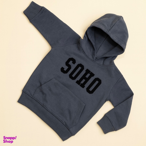 هودی بچگانه ریزرود مدل تو کرک soho رنگ آبی تیره