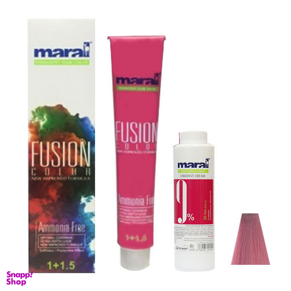 رنگ مو مارال مدل Fusion شماره 7.916 رنگ کوارتز صورتی حجم 100 میلی‌لیتر