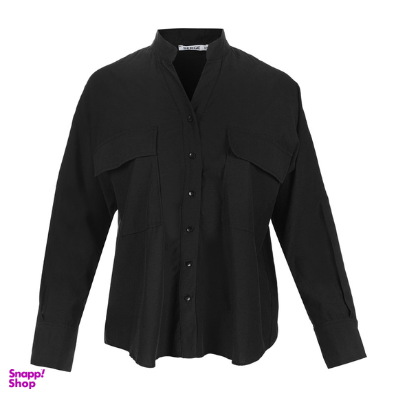 شومیز زنانه سرژه مدل 207338 رنگ مشکی