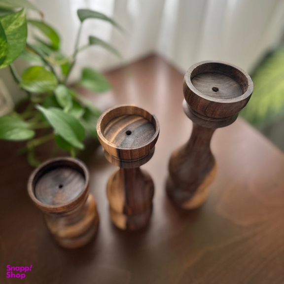 جاشمعی چوبی کد 110 مجموعه 3 عددی