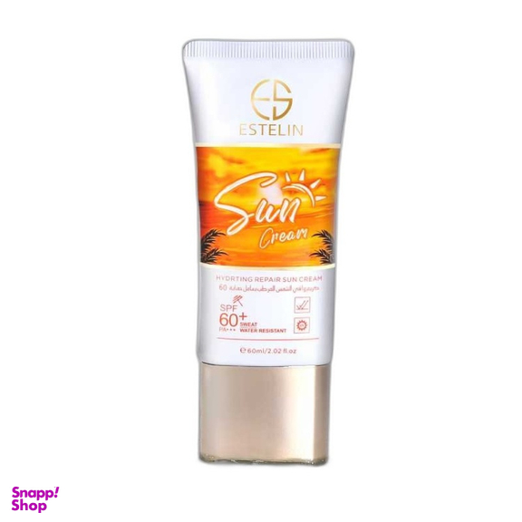 کرم ضد آفتاب استلین مدل ترمیم کننده و آبرسان spf 60 حجم 60 میلی‌ لیتر