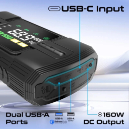 جامپ استارتر خودرو و پاوربانک پرومیت مدل PATROLPACK-3 ظرفیت 12000 میلی آمپر ساعت