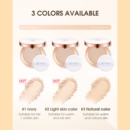 پودر فیکس فشرده او تو او رنگ 02 light skin color