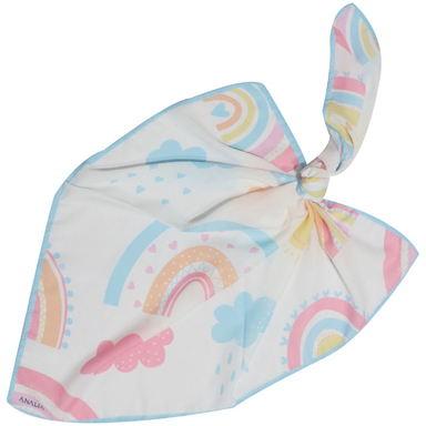 مینی اسکارف دخترانه طرح رنگین کمانی کد 1040