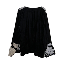 مانتو زنانه مدل ولوت رنگ مشکی