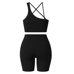 ست نیم تنه و شلوارک ورزشی زنانه ماییلدا مدل 5409-7106