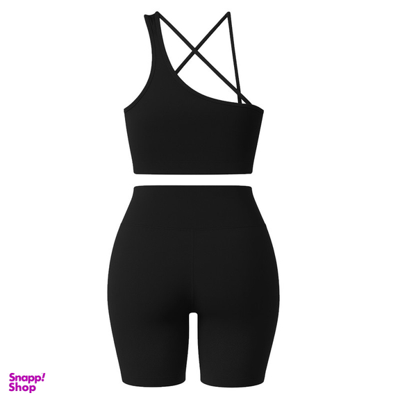 ست نیم تنه و شلوارک ورزشی زنانه ماییلدا مدل 5409-7106