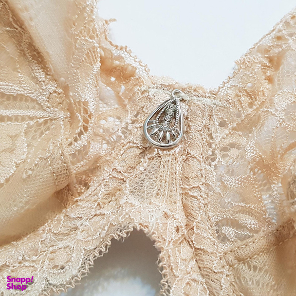 سوتین زنانه لین مدل فنردار کد 4680-513 رنگ کرم