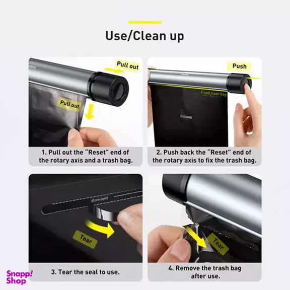 کیسه زباله خودرو باسئوس مدل CRLJD-D01 مجموعه دو عددی