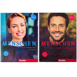کتاب Menschen اثر جمعی از نویسندگان انتشارات Hueber مجموعه 2 جلدی به همراه سی دی